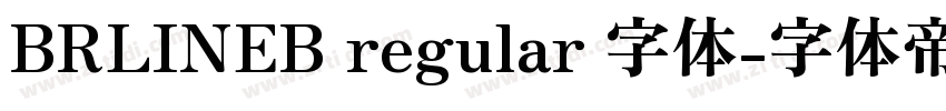 BRLINEB regular 字体字体转换